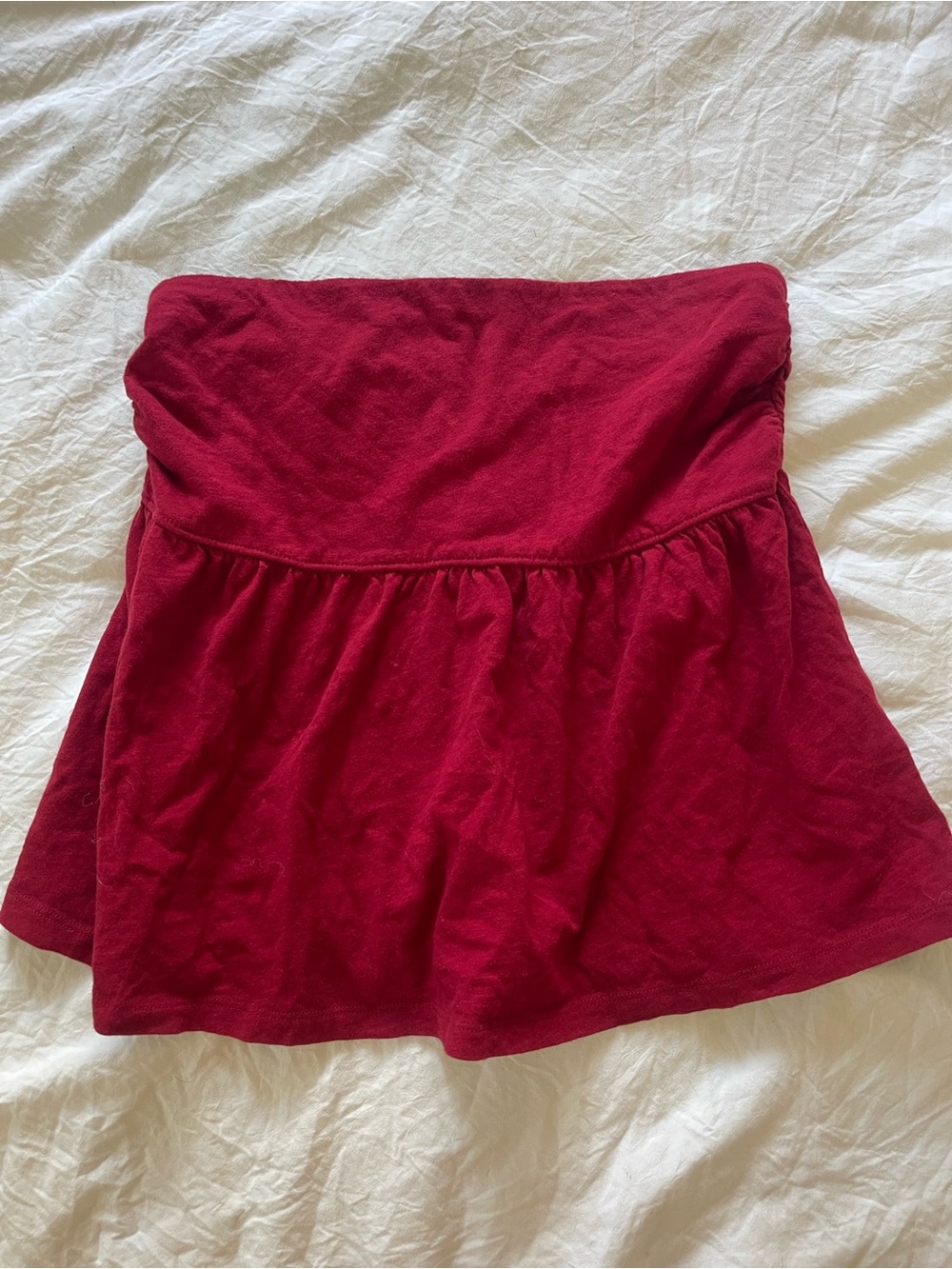 American Eagle Outfitters Tube Top- Berry Red